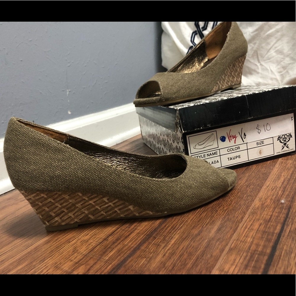 Very Volatile Pina Colada Open-Toe Wedge